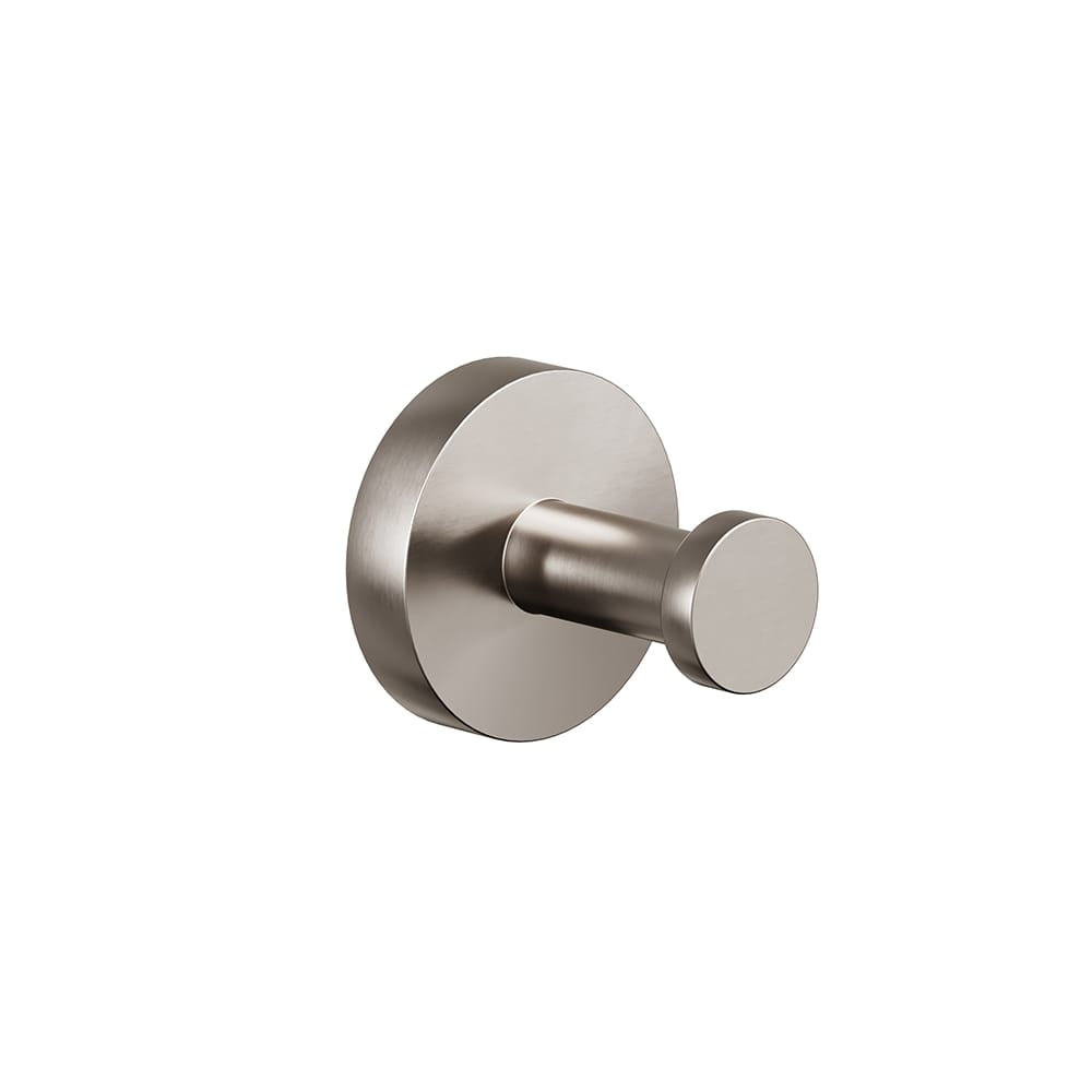ICO Bath Summit Compact Towel Hook in Brushed Nickel