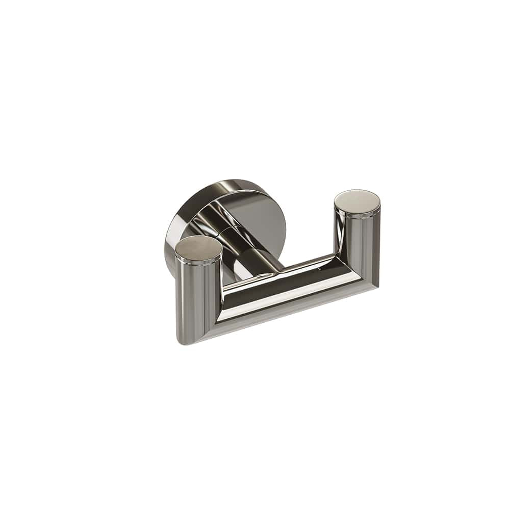 ICO Bath Summit Double Towel Hook in Polished Nickel