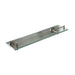 ICO Bath Summit Glass Shelf in Brushed Nickel