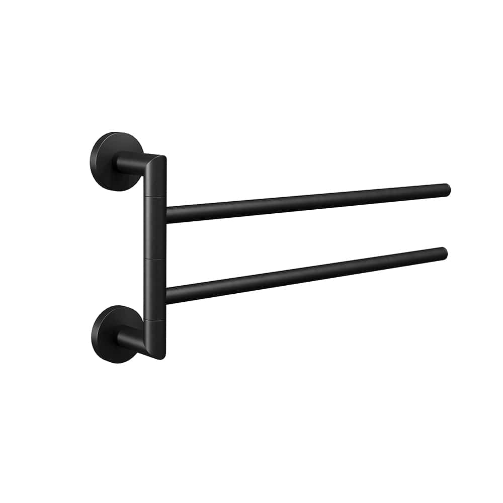 ICO Bath Summit Swivelling Towel Bar in Matte Black
