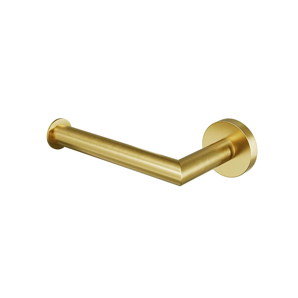 ICO Bath Summit Toilet Paper Holder, Right Post, in Brushed Gold