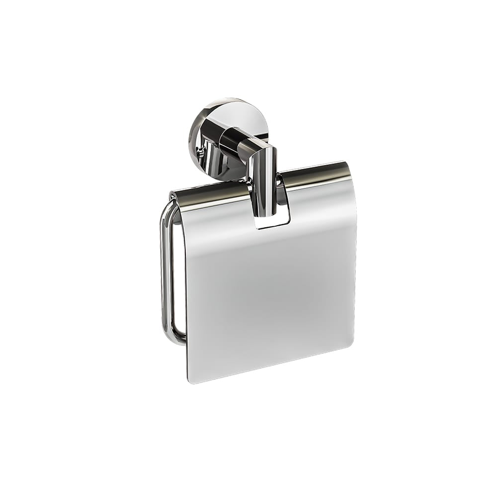 ICO Bath Summit Toilet Paper Holder with Cover in Chrome