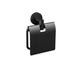 ICO Bath Summit Toilet Paper Holder with Cover in Matte Black