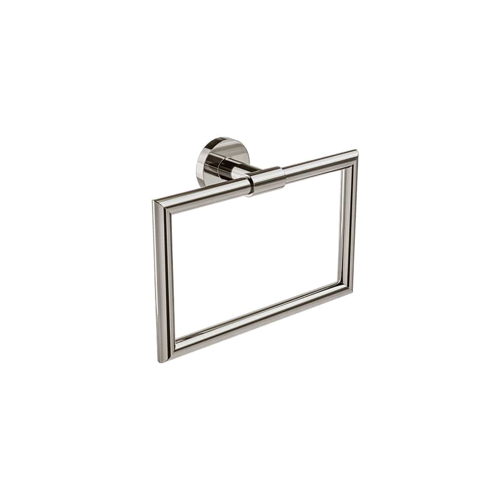 ICO Bath Summit Towel Ring in Polished Nickel