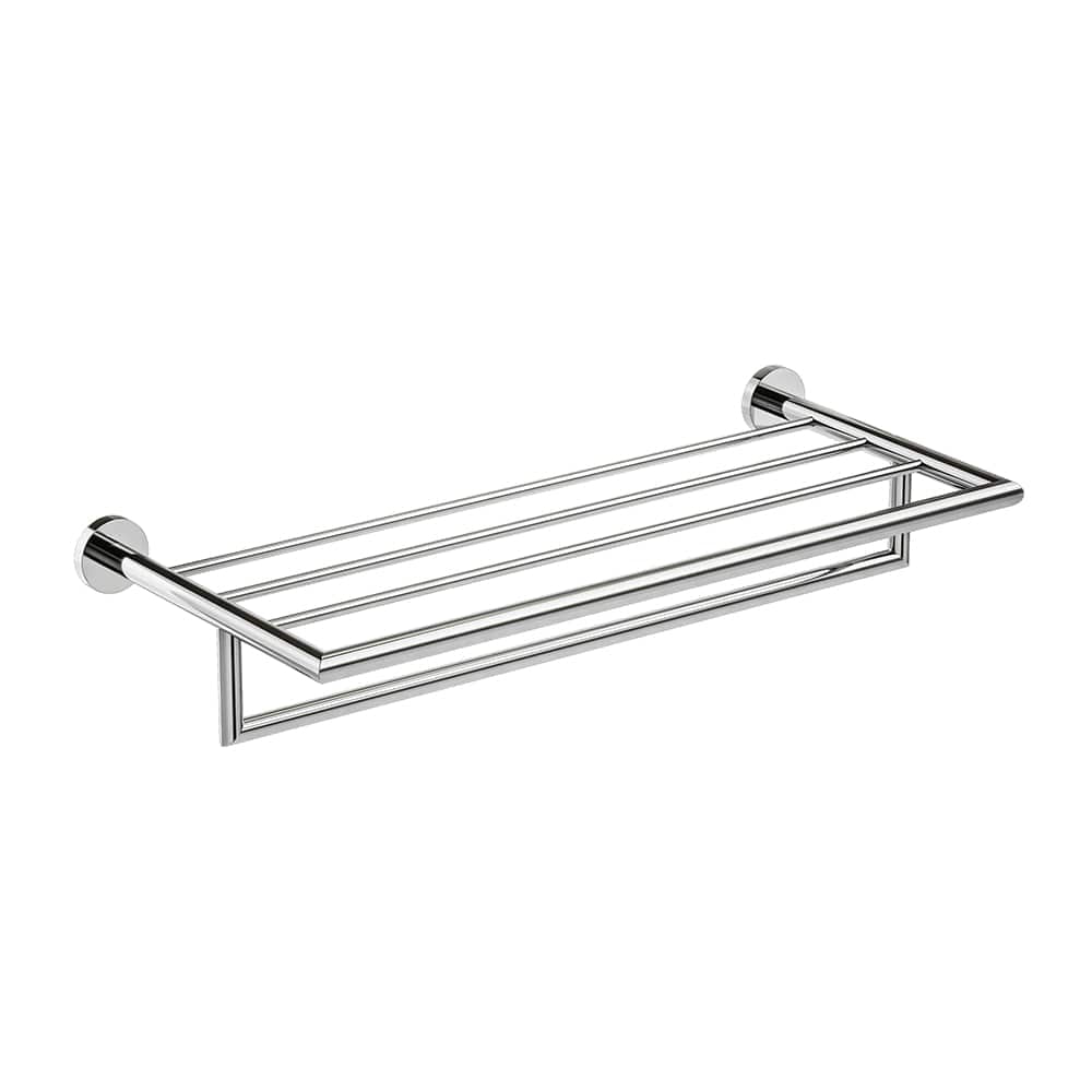 ICO Bath Summit Towel Shelf with Bar in Chrome