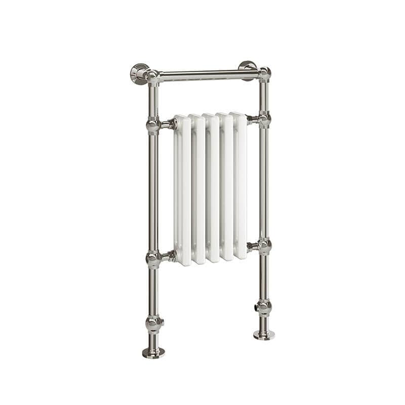 ICO Bath Tuzio Harley 18.5 X 37 Towel Warmer Polished Nickel Corner View