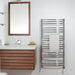 ICO Bath Tuzio Laveno 19.5 X 31 Towel Warmer Polished Nickel Front View