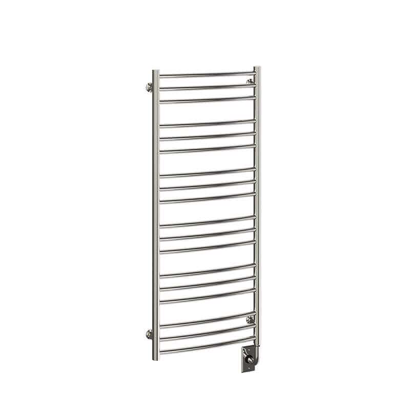 ICO Bath Tuzio Laveno 19.5 X 47.5 Towel Warmer Polished Nickel Corner View