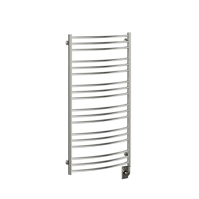 ICO Bath Tuzio Laveno 23.5 X 47.5 Towel Warmer Polished Nickel Corner View