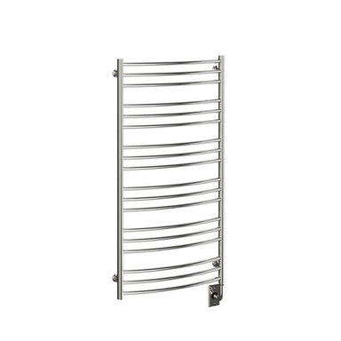 ICO Bath Tuzio Laveno 23.5 X 47.5 Towel Warmer Polished Nickel Corner View