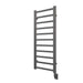ICO Bath Tuzio Milano 19.5 X 50.5 Towel Warmer Brushed Nickel Corner View
