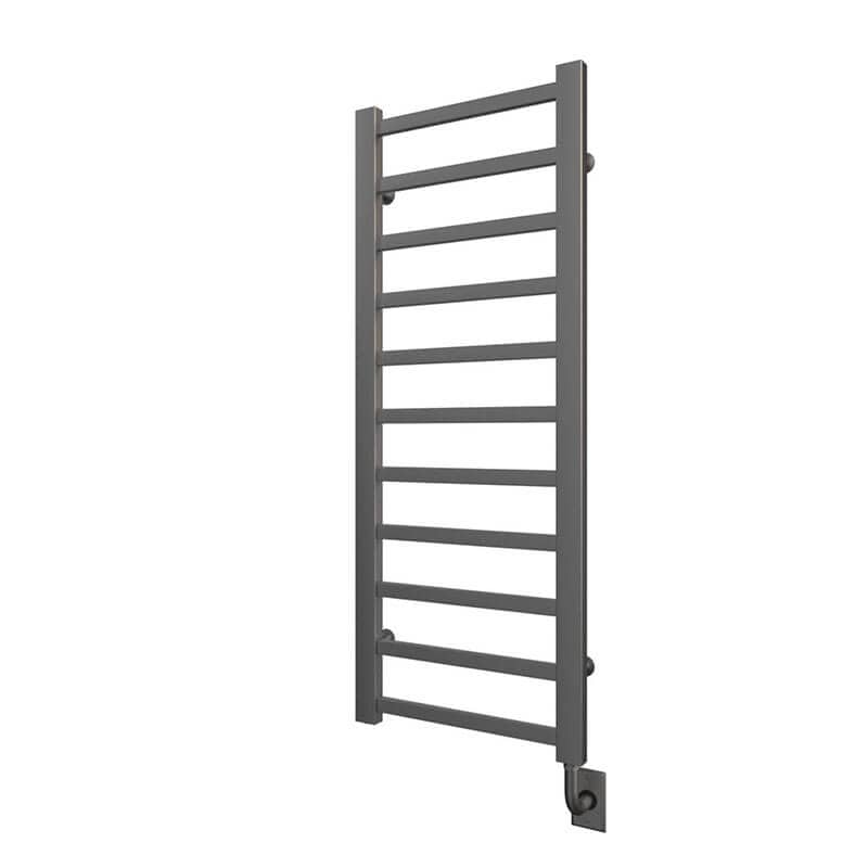 ICO Bath Tuzio Milano 19.5 X 50.5 Towel Warmer Brushed Nickel Corner View