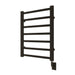 ICO Bath Tuzio Milano 23.5 X 31 Towel Warmer Matte Black Corner View