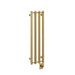 ICO Bath Tuzio Rosendal 10.5 X 37.5 Towel Warmer Pvd Brushed Gold Corner View