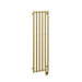 ICO Bath Tuzio Rosendal 16.5 X 59 Towel Warmer Pvd Brushed Gold Corner View