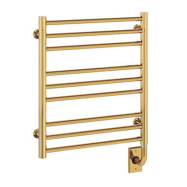 ICO Bath Tuzio Sorano 19.5" x 23" Towel Warmer in Unlacquered Brass