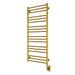 ICO Bath Tuzio Sorano 19.5" x 47.5" Towel Warmer in Pvd Brushed Gold