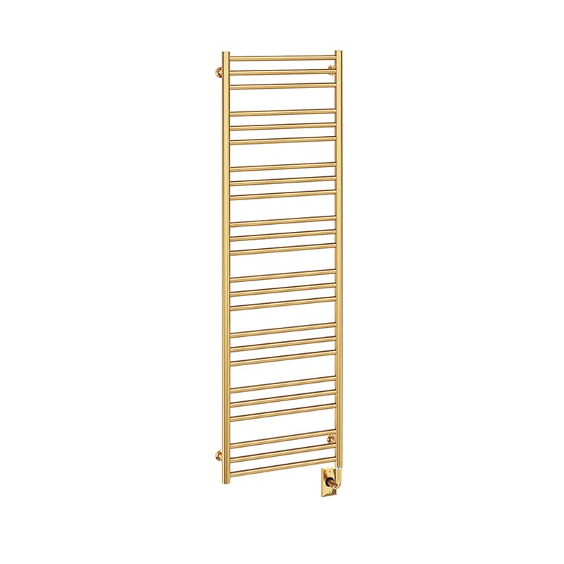 ICO Bath Tuzio Sorano 19.5" x 64" Towel Warmer in Unlacquered Brass