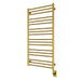 ICO Bath Tuzio Sorano 23.5" x 47.5" Towel Warmer in PVD Brushed Gold