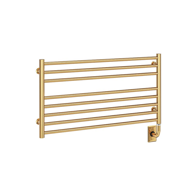 ICO Bath Tuzio Sorano 35.5" x 19" Towel Warmer in Unlacquered Brass