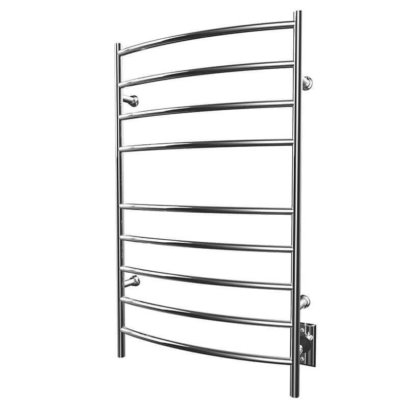 ICO Bath Tuzio Stour 23.5 X 27 Towel Warmer Chrome Hardwired Corner View