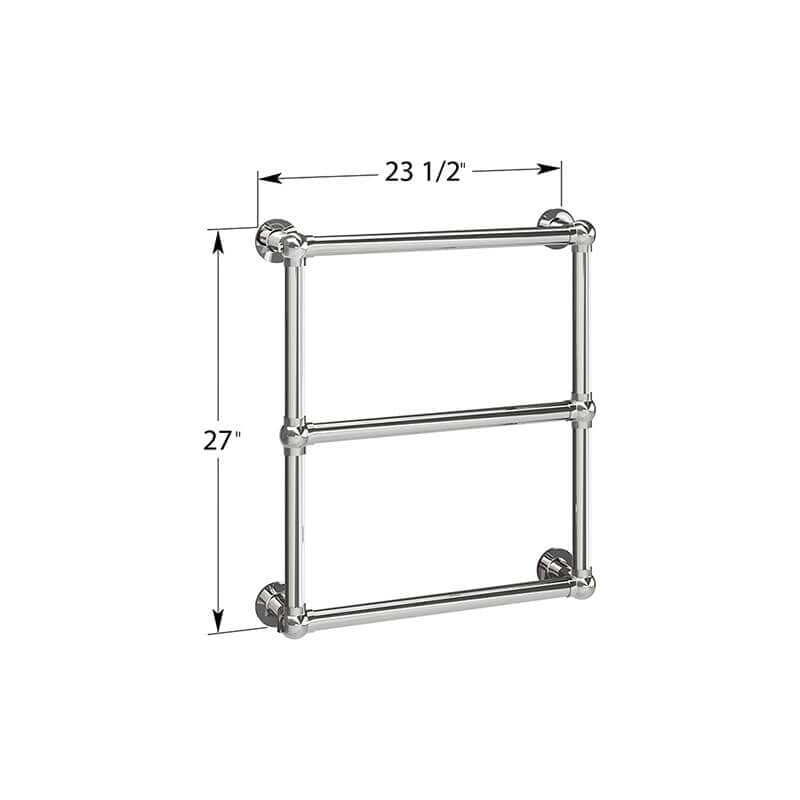 ICO Bath Tuzio Stour 23.5 X 27 Towel Warmer Dimension