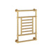 ICO Bath Tuzio Thames 23.5 X 34.5 Wall Mounted Towel Warmer Unlacquered Brass Corner View
