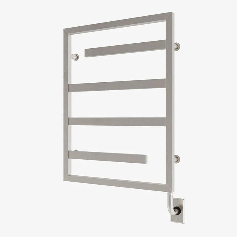 ICO Bath Vasto 23.5" X 31" Towel Warmer Brushed Nickel Corner View