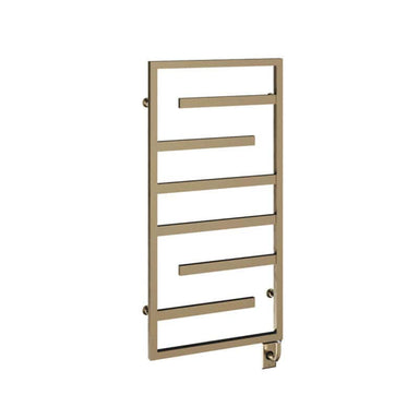 ICO Bath Vasto 23.5" X 47.5" Towel Warmer Pvd Brushed Bronze Corner View
