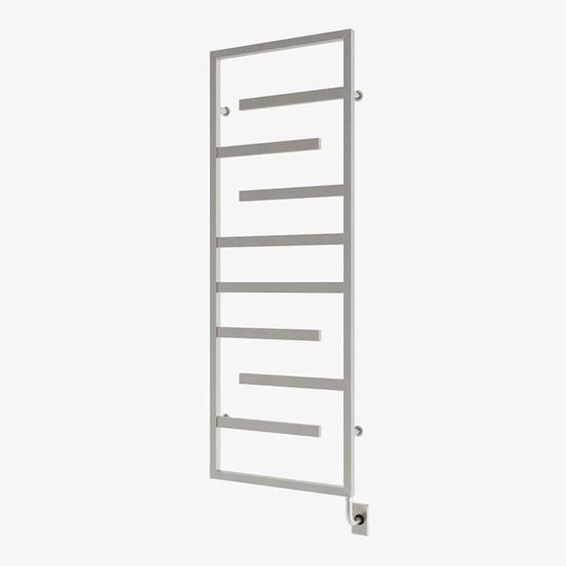 ICO Bath Vasto 23.5" X 64" Towel Warmer Brushed Nickel Corner View
