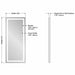 Integrity Lighted Wardrobe Mirror Technical Drawings