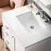 James Martin Addison 30 Inch Single Vanity in Glossy White With White Zeus Silestone Top