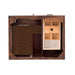 James Martin Addison 30 Inch Single Vanity in Mid Century Acacia Top View