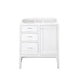 James Martin Addison 30" Single Vanity in Glossy White Cabinet Only
