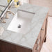 James Martin Addison 30" Single Vanity in Mid Century Acacia With Victorian Silver Silestone Top