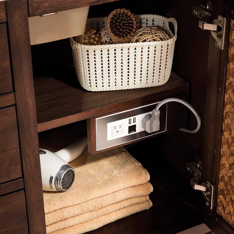 James Martin Addison 36" Single Vanity Acacia 120 UL Rated Electrical Component