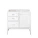 James Martin Addison 36" Single Vanity in Glossy White Cabinet Only