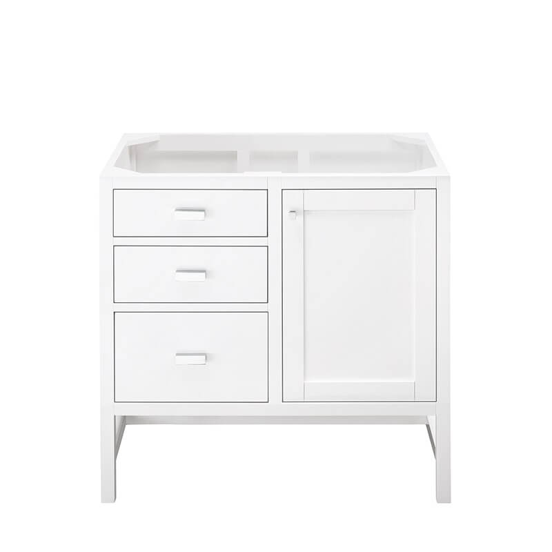 James Martin Addison 36" Single Vanity in Glossy White Cabinet Only