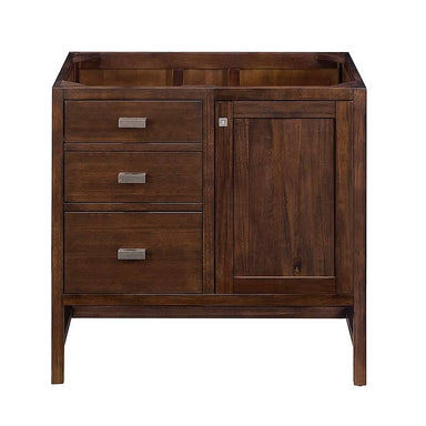 James Martin Addison 36" Single Vanity in Mid Century Acacia Cabinet Only