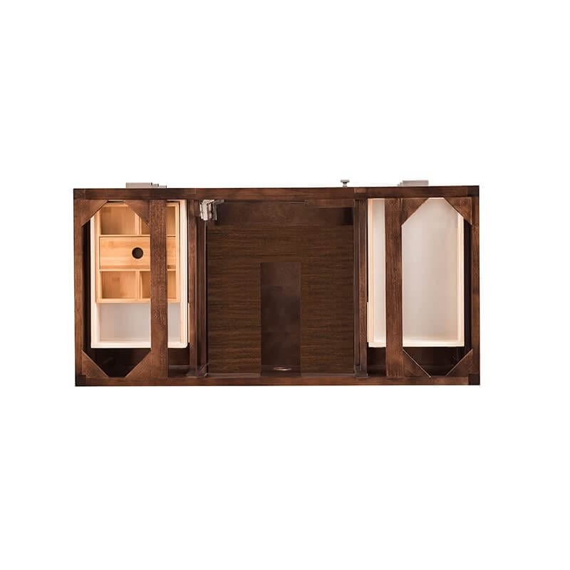 James Martin Addison 48 Inch Single Vanity in Mid Century Acacia Top View