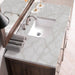 James Martin Addison 48 Inch Single Vanity in Mid Century Acacia With Victorian Silver Silestone Top