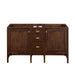 James Martin Addison 60" Double Vanity in Mid Century Acacia Cabinet Only