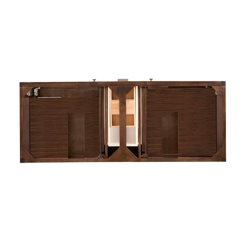 James Martin Addison 60 Inch Double Vanity in Mid Century Acacia Top View