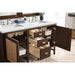 James Martin Addison 60 Inch Double Vanity in Mid Century Acacia With Ethereal Noctis Silestone Top