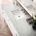 James Martin Addison 60 Inch Single Vanity in Glossy White With Carrara White Top