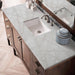 James Martin Addison 60" Single Vanity in Mid Century Acacia With Victorian Silver Silestone Top