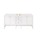 James Martin Addison 72" Double Vanity in Glossy White Cabinet Only