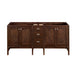 James Martin Addison 72" Double Vanity in Mid Century Acacia Cabinet Only
