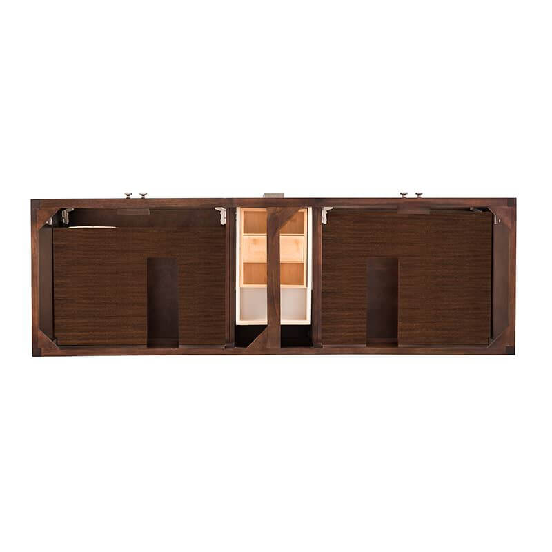 James Martin Addison 72 Inch Double Vanity in Mid Century Acacia Top View