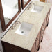 James Martin Addison 72 Inch Double Vanity in Mid Century Acacia With Tajnar Eclos Top